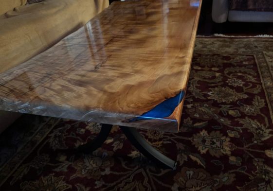 Custom designed wood table